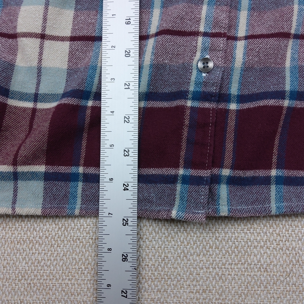 Woolrich Womens Plaid Button Up Flannel Shirt Sz S/P Cotton Cabincore Western - Picture 11 of 14